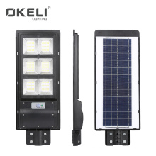 OKELI IP65 Waterproof 90W 200W 300W Integrated All In One Solar Powered LED Street Light Price